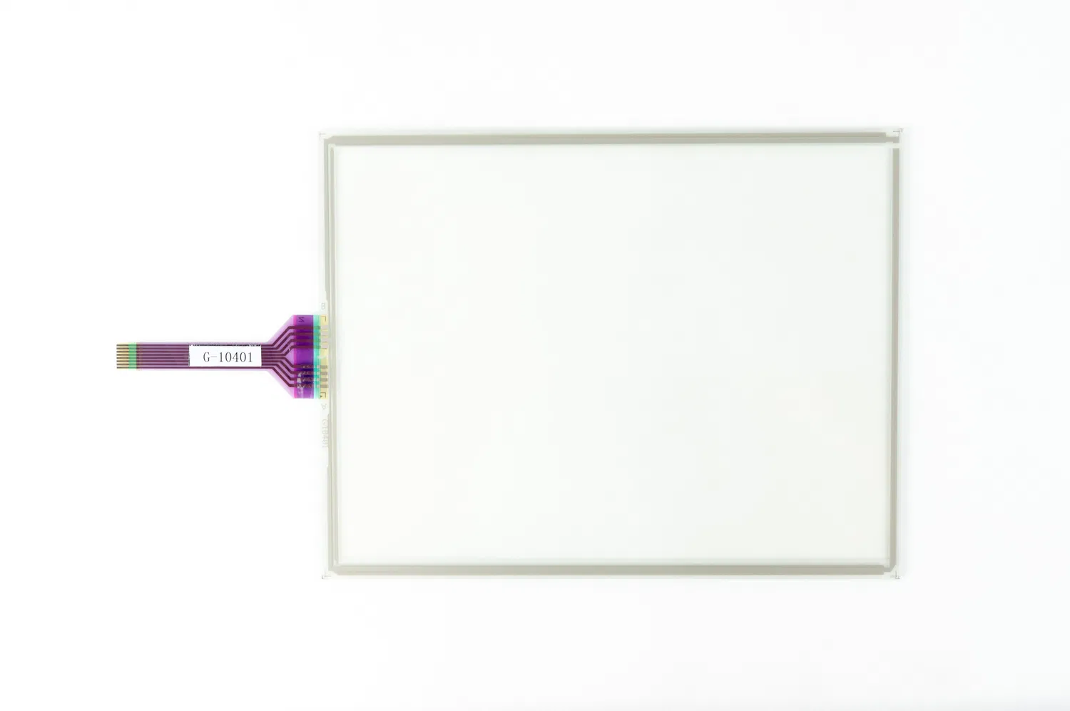 10.4 인치 5 철사 주문을 받아서 만들어진 저항하는 터치스크린 패널 전기 용량 접촉 유리