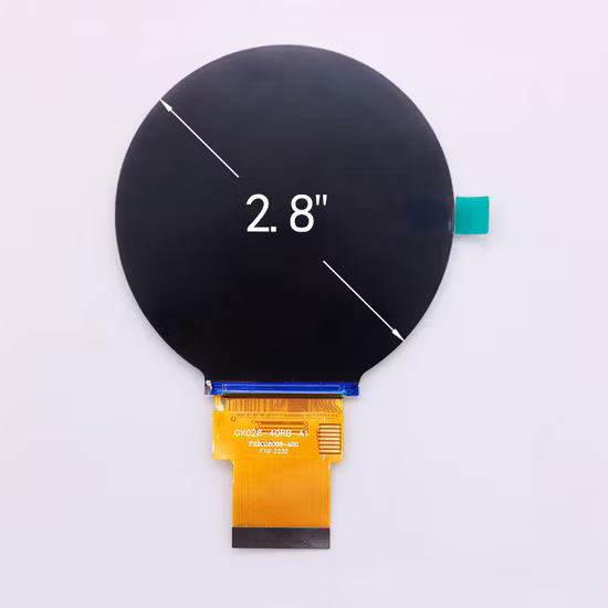 IPS 2.8인치 480(RGB) X480 도트 원형 TFT LCD 디스플레이(Mipi RGB 인터페이스 포함)